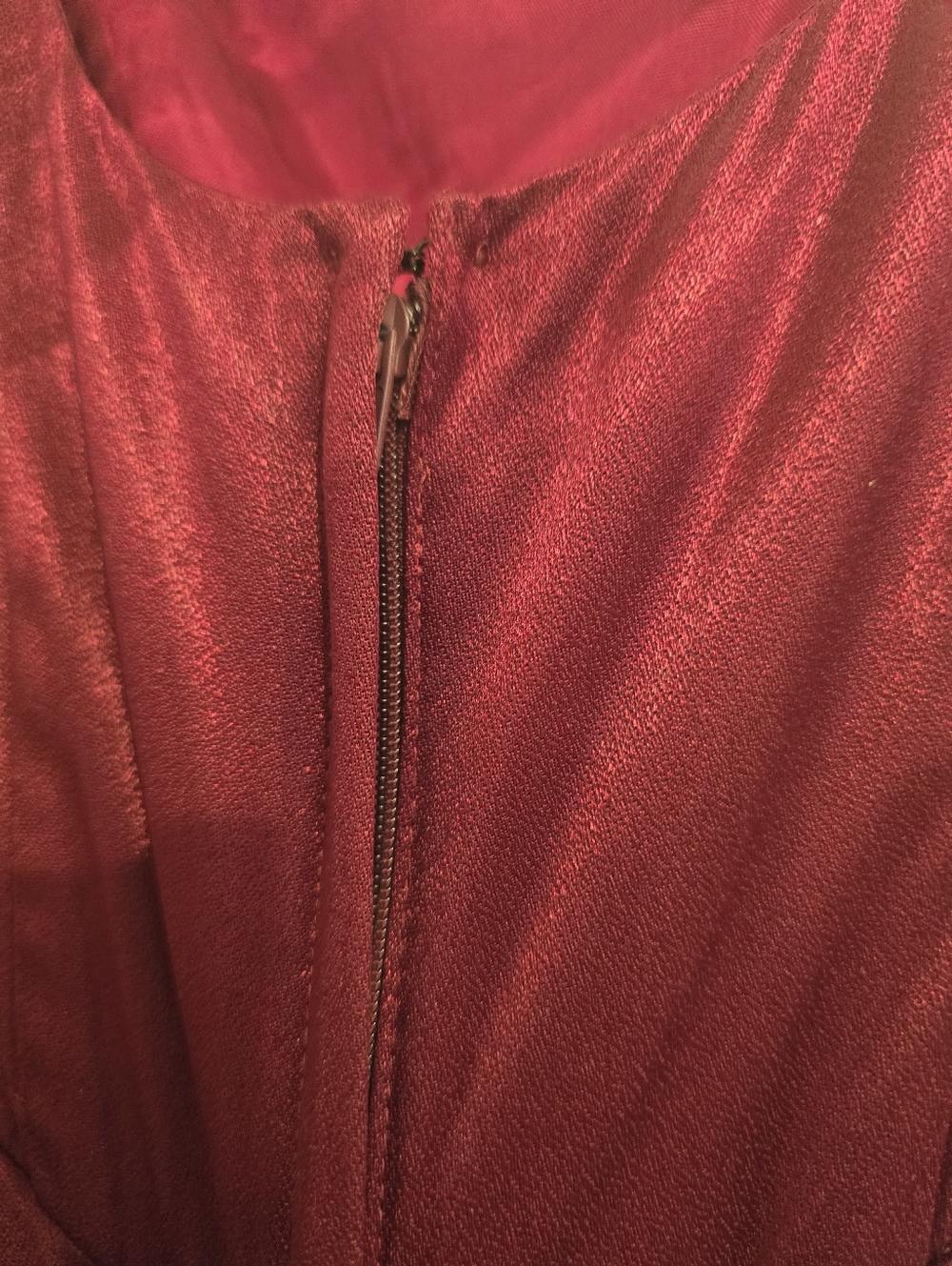Vintage Burgundy Dress Women’s Size 6 Regency Romantic Castlecore Ren Faire - Picture 7 of 15